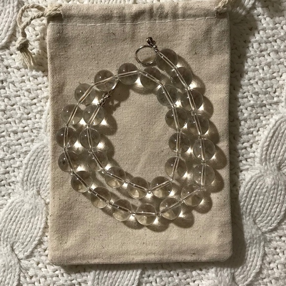 BN Clear Quartz Beaded Necklace - Picture 2 of 4